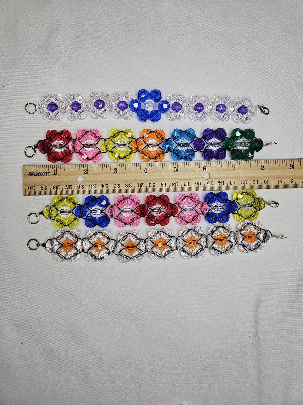 Handmade Beaded Bracelet | Colorful Flower Bracelet | Choose Your Design